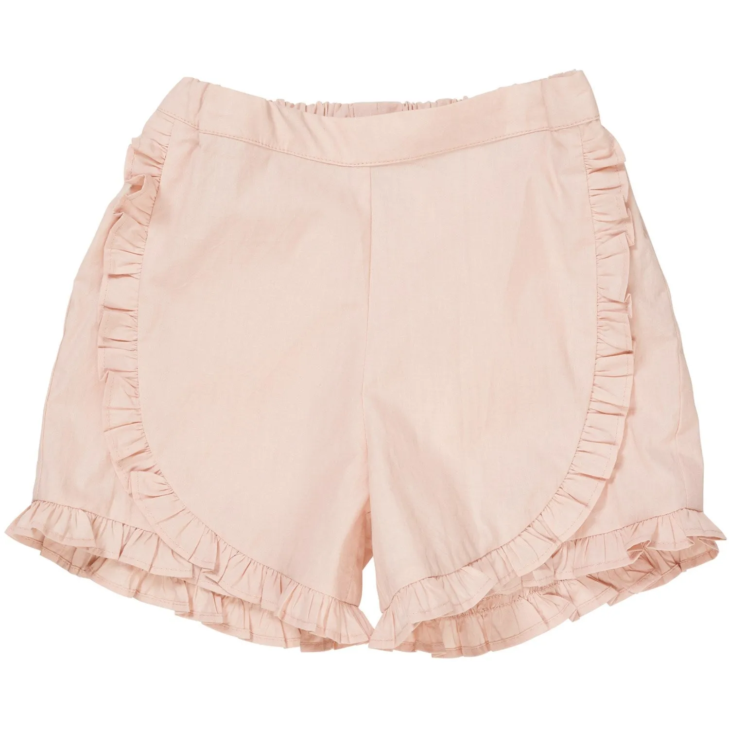 COPENHAGEN COLORS Dusty Rose Poplin Frill Shorts