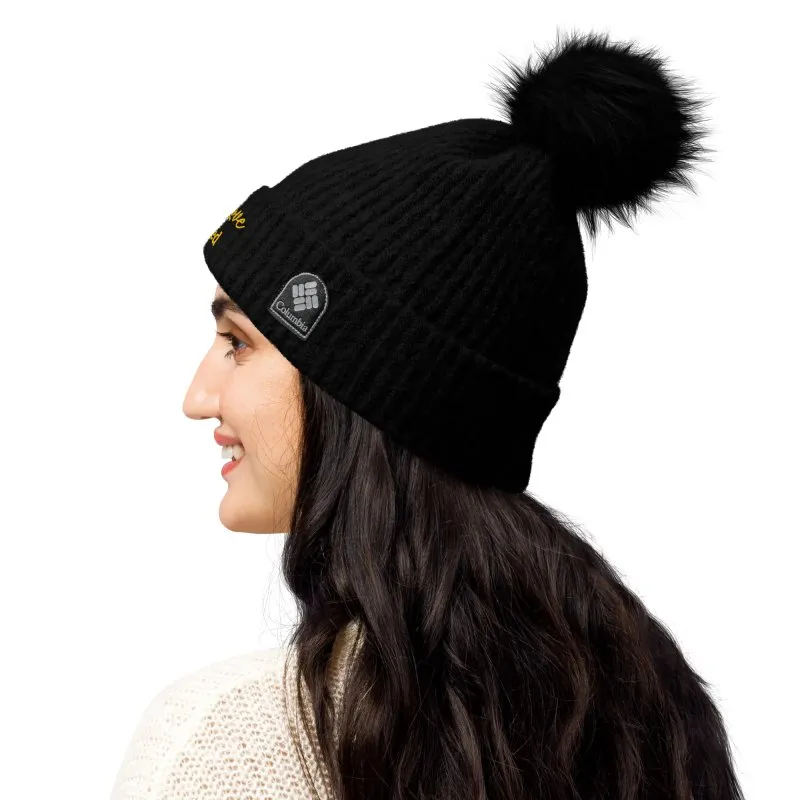 Winter Hats - Self Love - Columbia pom-pom beanie with Embroidery
